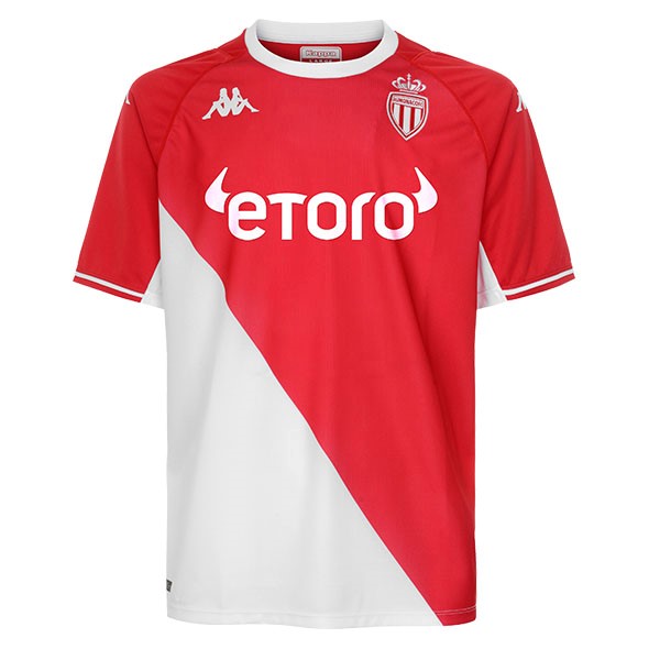 Camiseta AS Monaco 1ª 2021/22 Rojo Blanco